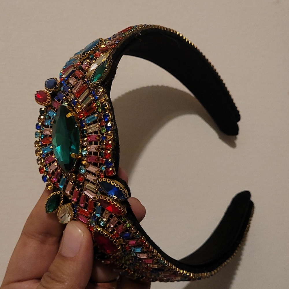NWT Full Rhinestone Headband Headpiece - Picture 3 of 5